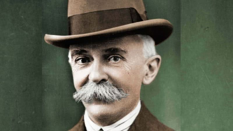 O barão Pierre de Coubertin. Fundados dos jogos olimpicos da era moderna